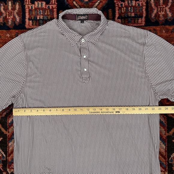 Rafter C Pearl Snap Texas All Over Print Golf Polo Shirt Mens XL Oversized - Picture 5 of 9